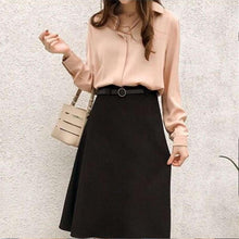 Load image into Gallery viewer, Women Solid Color Chiffon Shirts
