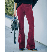 Load image into Gallery viewer, Corduroy Flare Lounge Pants
