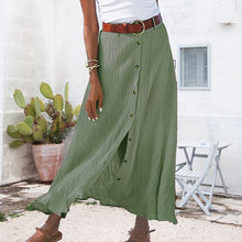 Load image into Gallery viewer, Long skirt in solid color
