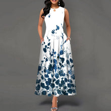 Load image into Gallery viewer, Sleeveless Print Swing Dress
