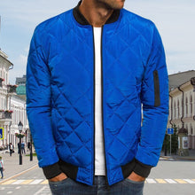 Load image into Gallery viewer, Men&#39;s Bomber Quilted Diamond Padded Jacket
