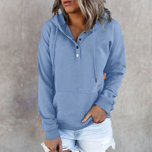 Load image into Gallery viewer, Long Sleeve Loose Casual Hooded Drawstring Pocket Sweatshirt
