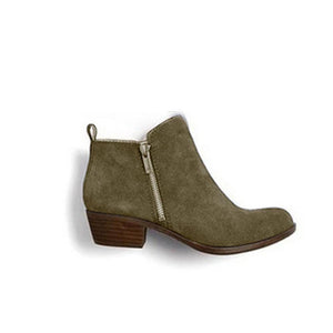 Women New Leather Suede Booties Ankle Vintage Boots