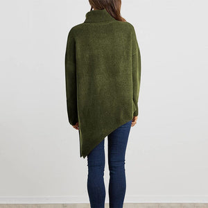 Irregular Turtleneck Sweater