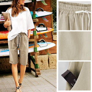 Elastic Waist Casual Comfy Summer Shorts