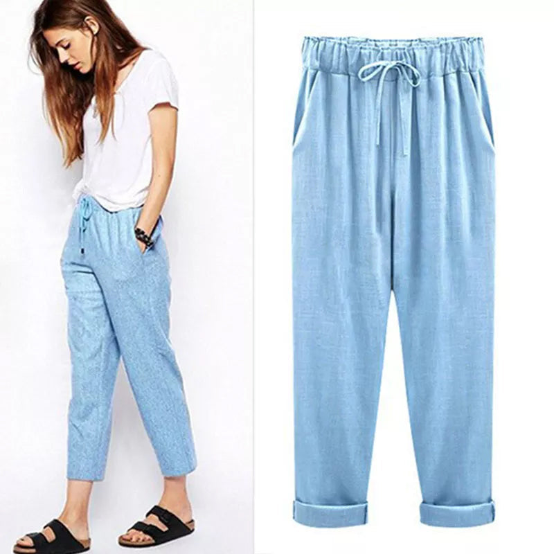 Women's New Large Size Casual Pants