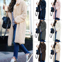 Load image into Gallery viewer, Long Fluffy Sherpa Coat Solid Teddy Bear Coats
