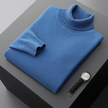Load image into Gallery viewer, Men&#39;s Solid Color Turtleneck Sweater
