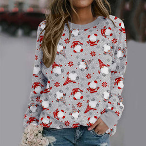 Christmas Element 3D Print All-match Sweatshirt
