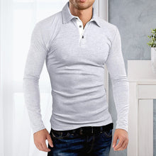 Load image into Gallery viewer, Long Sleeve Lapel Polo T-shirt
