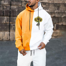 Load image into Gallery viewer, Hooded Panelled Printed Sweatshirt
