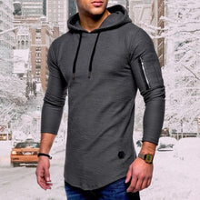 Load image into Gallery viewer, Men&#39;S Casual Hooded Solid Color Zipper Sweatshirts
