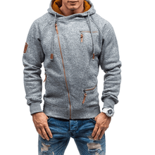 Load image into Gallery viewer, Men&#39;s Hooded Side Zip Cationic Sweatshirt
