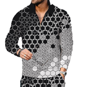 Printed Men's Long Sleeve Shirt
