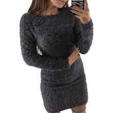 Load image into Gallery viewer, Round Neck Plush Dress
