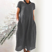 Load image into Gallery viewer, Loose Solid Color Dress( Smaller than normal size,please order at least 1 size up)
