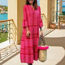 Load image into Gallery viewer, Flared Sleeve Resort Dress
