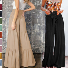 Load image into Gallery viewer, High-waisted Drapey Wide-legged Pants
