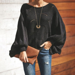 Pullover Sweater Jumper Hollow Out Knitted