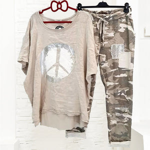 Women's Two-Piece Camouflage Suit