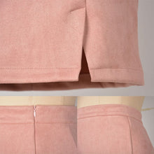 Load image into Gallery viewer, Women&#39;s High Waist Faux Suede Bodycon Mini Skirt
