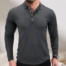 Load image into Gallery viewer, Lapel Striped POLO Shirt
