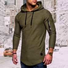 Load image into Gallery viewer, Men&#39;S Casual Hooded Solid Color Zipper Sweatshirts

