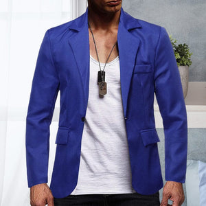 Solid Color Single Breasted One Button Suit