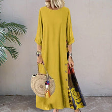 Load image into Gallery viewer, Contrast 3/4 Sleeve Dress
