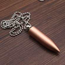 Load image into Gallery viewer, Pendant Lighter Bullet Shaped Necklace
