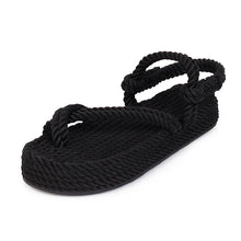 Load image into Gallery viewer, Fashion Knitted Platform Sandals

