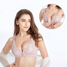Load image into Gallery viewer, Women Sexy Adjustable Front Buckle Lace Vest Bra
