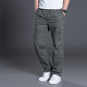 Men's Outdoor Casual Loose Multi-pocket Overalls