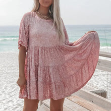 Load image into Gallery viewer, ✨Sequin Baby Doll Dress
