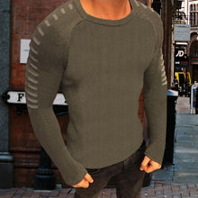 Load image into Gallery viewer, Long-sleeved Crewneck Knitted Sweater
