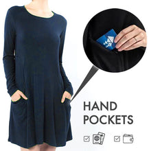 Load image into Gallery viewer, Long Sleeve Sweatshirt Travel Dress
