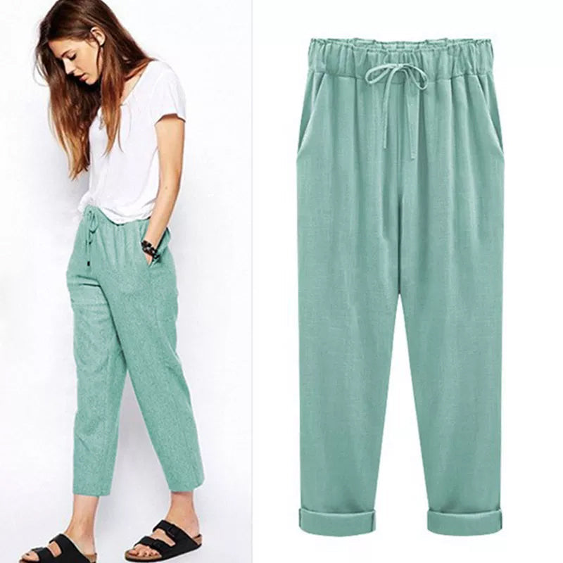 Women's New Large Size Casual Pants