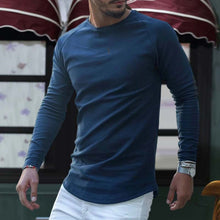 Load image into Gallery viewer, Round Neck Long Sleeve Slim Fit Solid Knit Sweater
