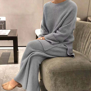 2 Piece Knit Outfit Sweater Set