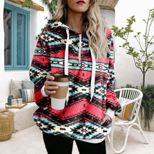 Load image into Gallery viewer, Ethnic Print Plush Sweater
