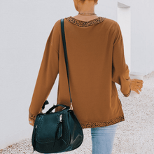 Load image into Gallery viewer, V-neck sexy off-the-shoulder T-shirt
