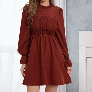 Burgundy Waist Dress