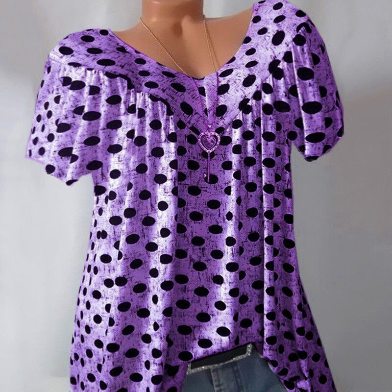 Round Neck and Dots T-shirt