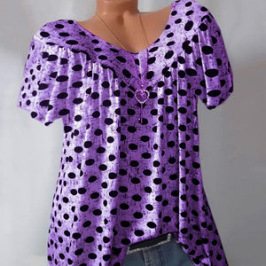 Round Neck and Dots T-shirt