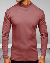 Load image into Gallery viewer, Men&#39;s Gray Cotton Turtleneck Sweaters
