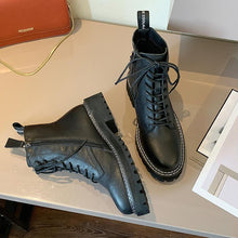Load image into Gallery viewer, WOMEN&#39;S Genuine Leather straps Martin Boots
