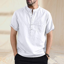 Load image into Gallery viewer, Men Cotton Button Shirt with Pocket
