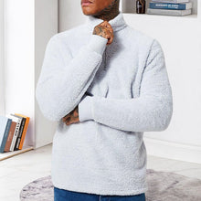 Load image into Gallery viewer, Mens Fuzzy Sherpa Pullover Long Sleeve Fleece Sweatshirts

