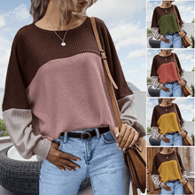 Load image into Gallery viewer, Contrast Waffle Top
