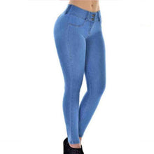 Load image into Gallery viewer, High Waist Stretch Denim Pants
